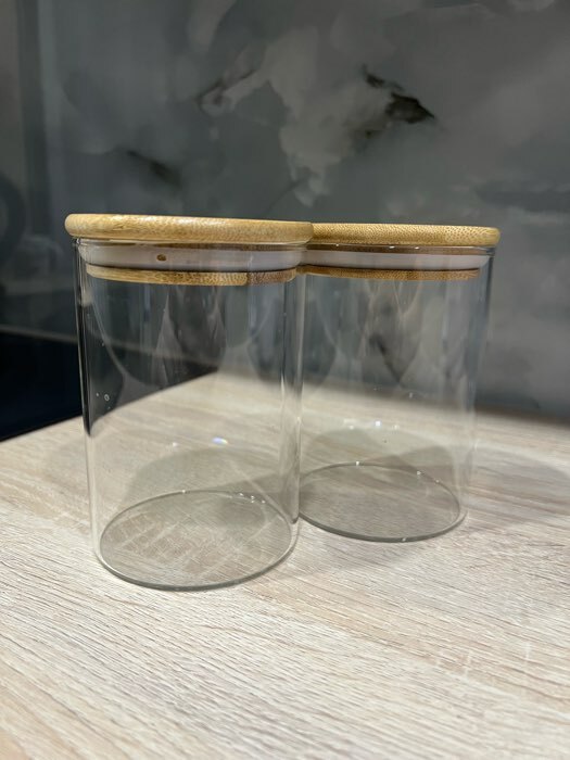 Фотография покупателя товара Банка стеклянная для сыпучих продуктов с бамбуковой крышкой BellaTenero «Эко», 700 мл, 8,5×15,5 см - Фото 11