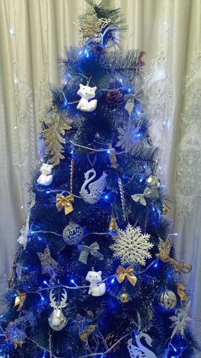 Фотография покупателя товара Ёлочные игрушки «Карнавал», шары новогодние, d=5.5 см, набор 5 шт., ассорти, серебро - Фото 3