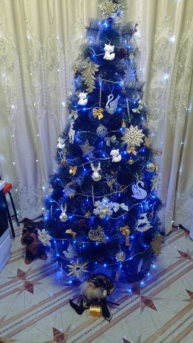 Фотография покупателя товара Ёлочные игрушки «Карнавал», шары новогодние, d=5.5 см, набор 5 шт., ассорти, серебро - Фото 4