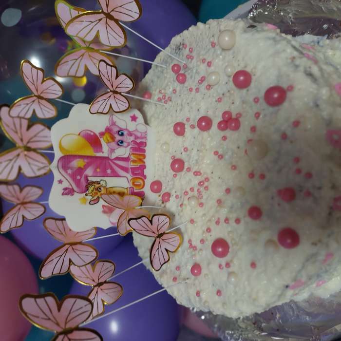 Фотография покупателя товара Топперы для торта «Бабочки» 10 шт., розовый - Фото 17