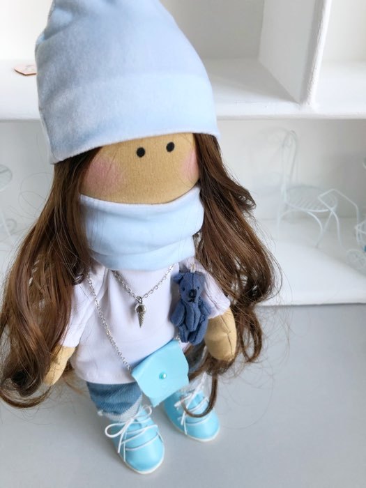 Фотография покупателя товара Набор для шитья. Интерьерная кукла «Кэтти», 30 см - Фото 4