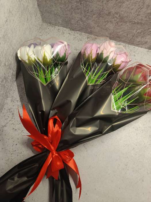 Фотография покупателя товара Конус для цветов, лаванда, 60 х 15 см - Фото 6