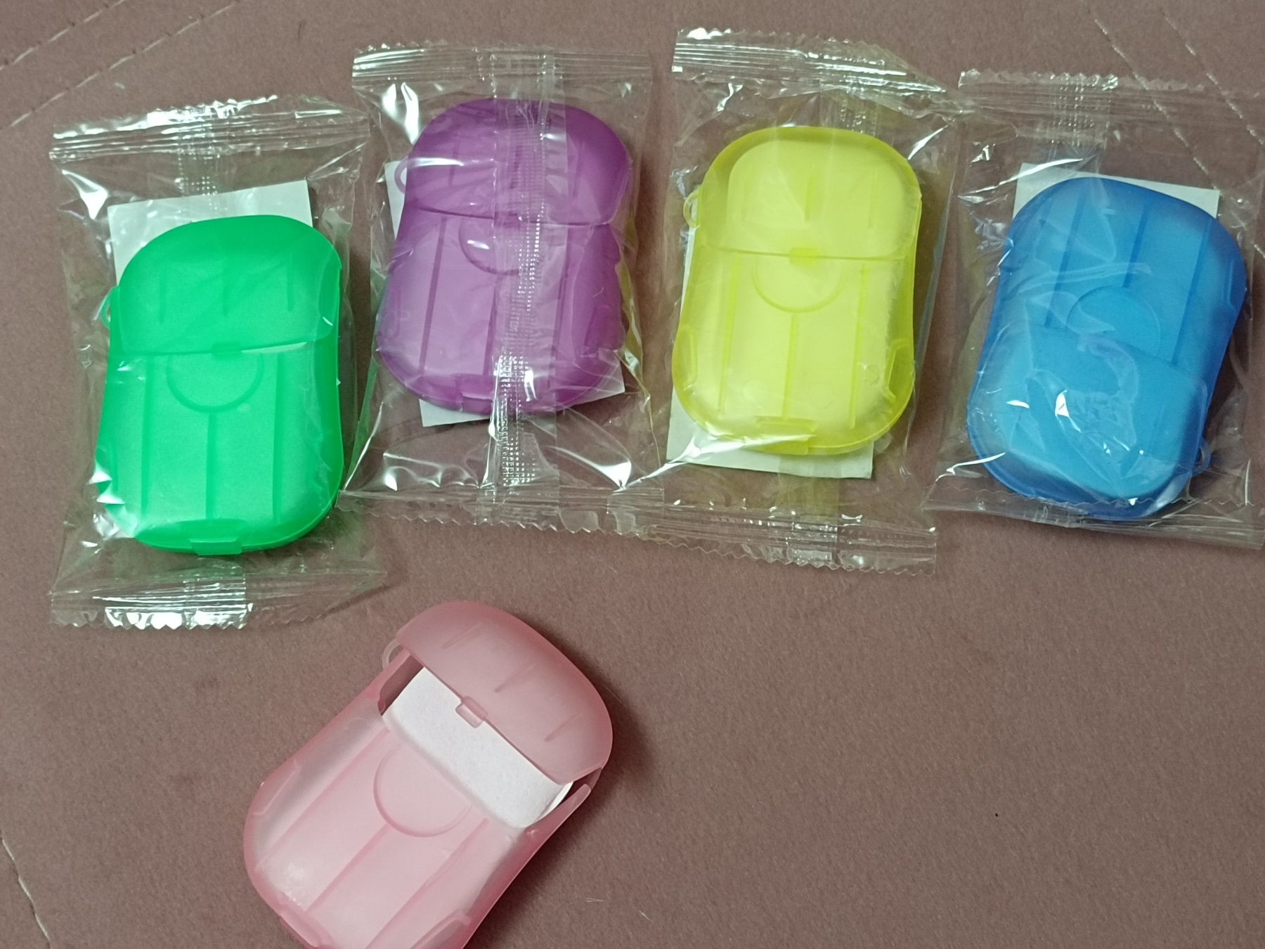 Фотография покупателя товара Листовое дорожное мыло, фиолетвый, 20 шт - Фото 3