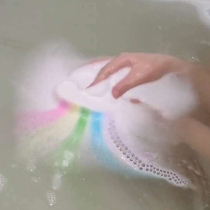 Фотография покупателя товара Бомбочка для ванн "волшебное облако радуга", 150 г - Фото 9