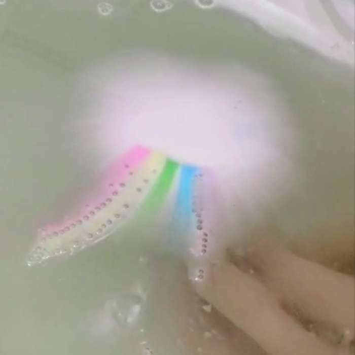Фотография покупателя товара Бомбочка для ванн "волшебное облако радуга", 150 г - Фото 10