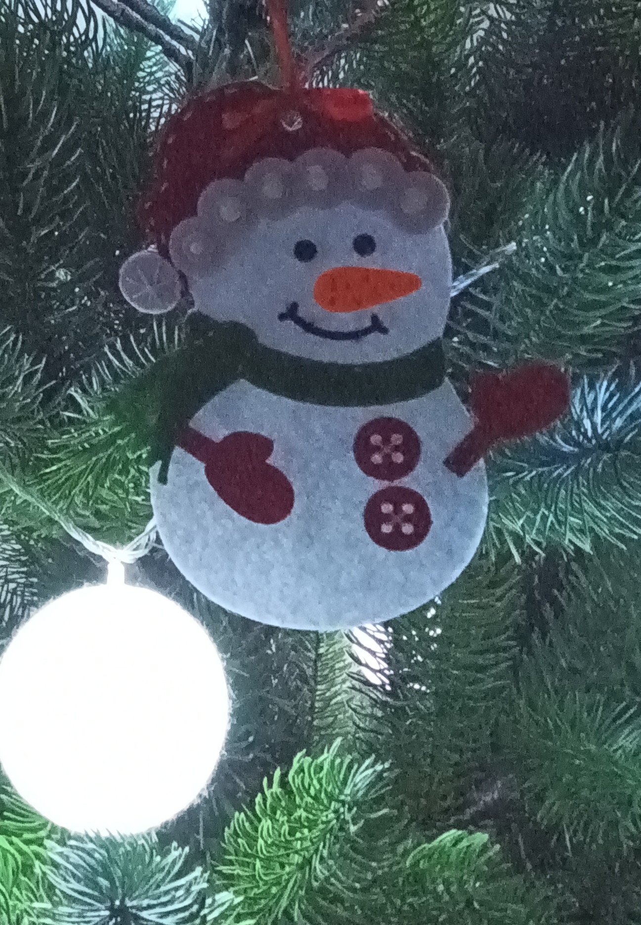 Фотография покупателя товара Набор для творчества - создай ёлочное украшение из фетра «Весёлый снеговик»