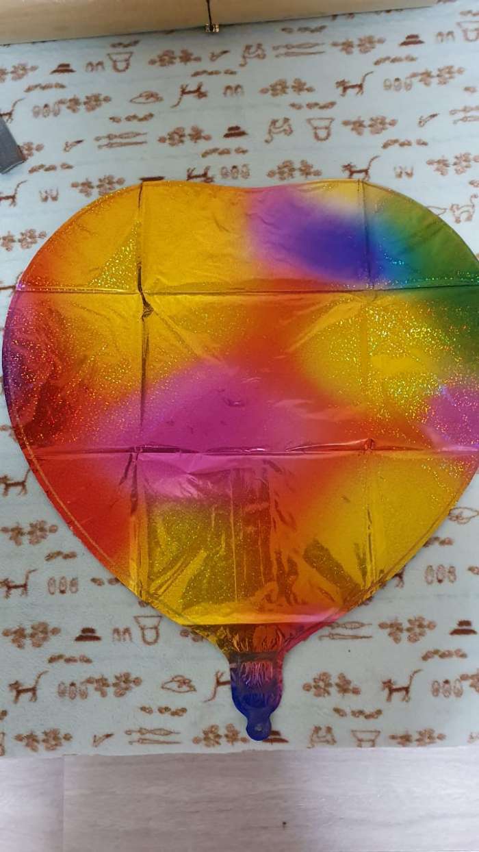 Фотография покупателя товара Шар фольгированный 18" «Сердце», разноцветный - Фото 1