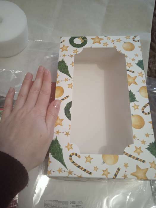 Фотография покупателя товара Коробка подарочная складная с окном «С Новым годом», 25×15×7 см - Фото 6