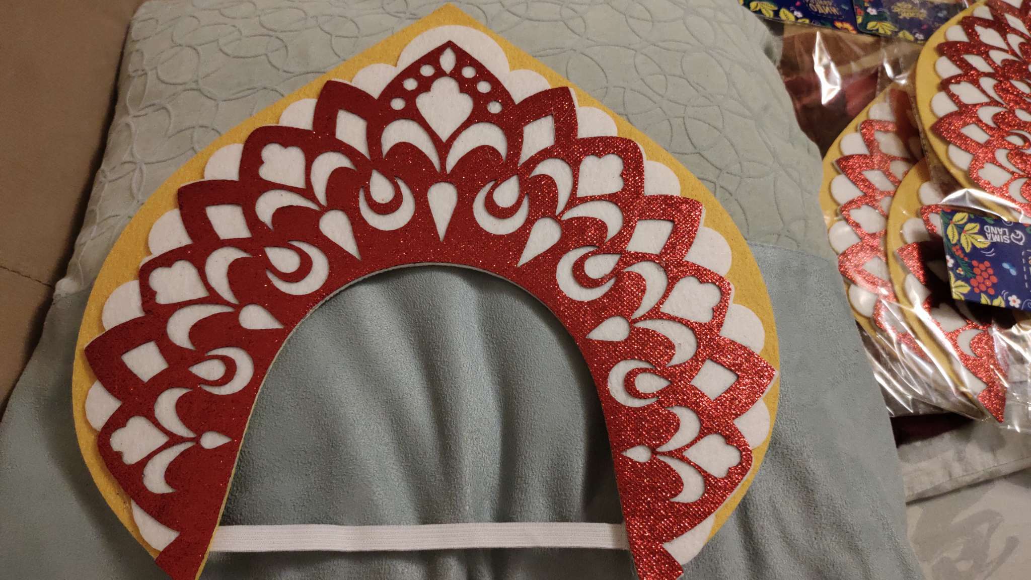 Фотография покупателя товара Ободок кокошник «Русская красавица» из фетра, с нанесением - Фото 6