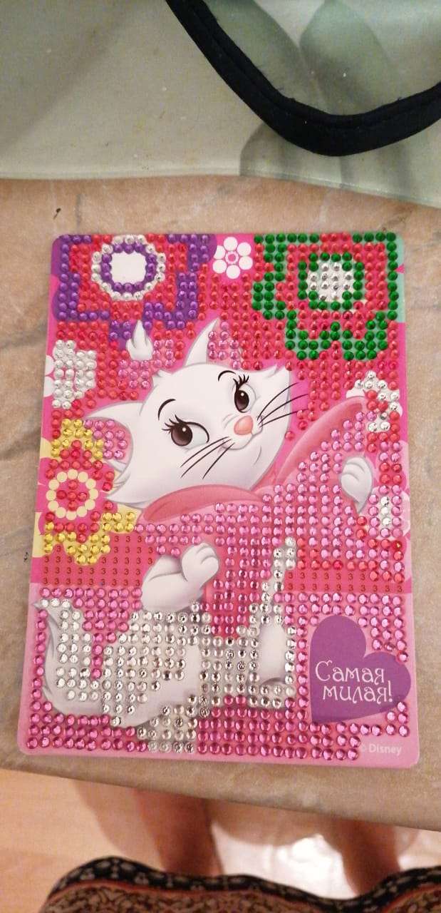 Фотография покупателя товара Вышивка алмазная для детей, 16 х 10,5 х 2 см "Самая милая!", Коты аристократы