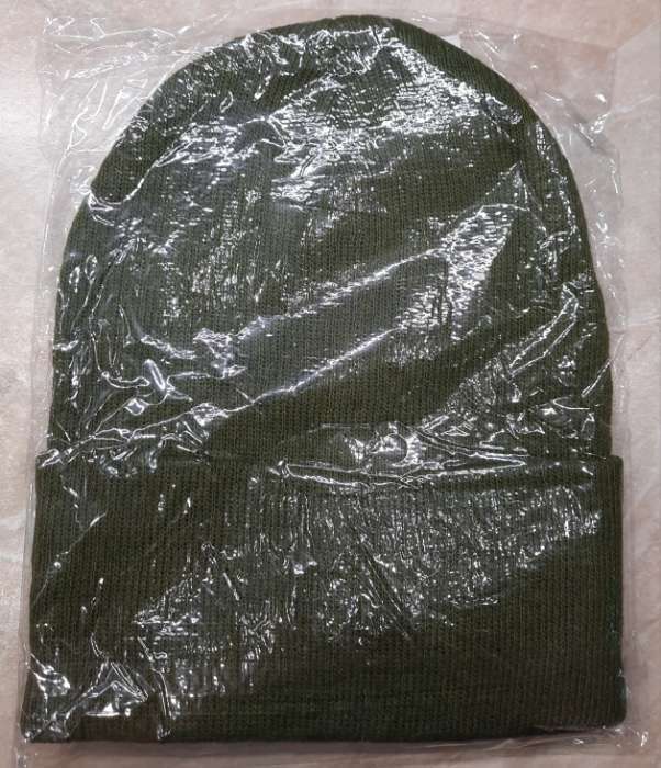 Фотография покупателя товара Шапка мужская двухслойная с отворотом, one size, цвет хаки