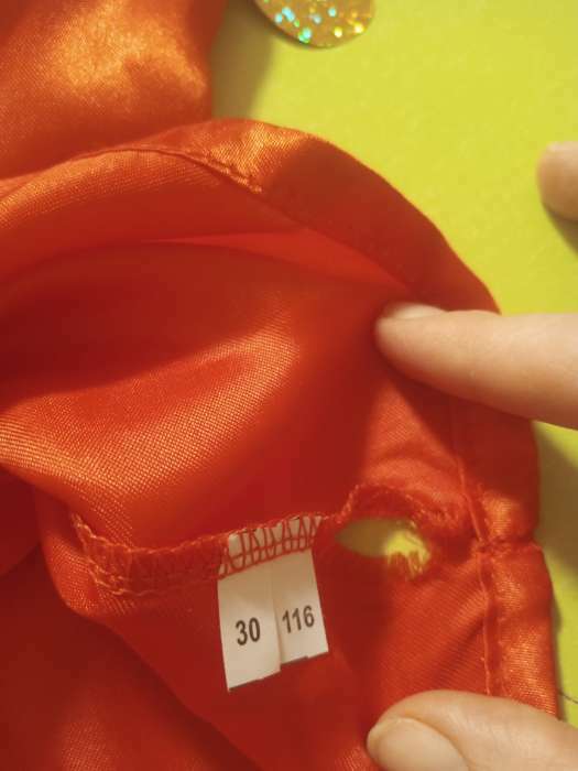Фотография покупателя товара Карнавальный цыганский костюм для девочки, красный с двойной оборкой по юбке, р. 30, рост 116 см - Фото 3