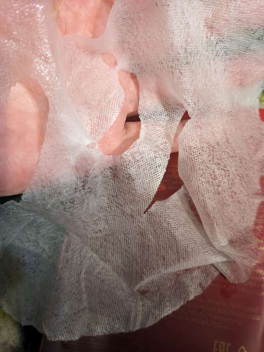Фотография покупателя товара Маска тканевая увлажняющая для лица «Secret Beauty» с экстрактом красного вина - Фото 9