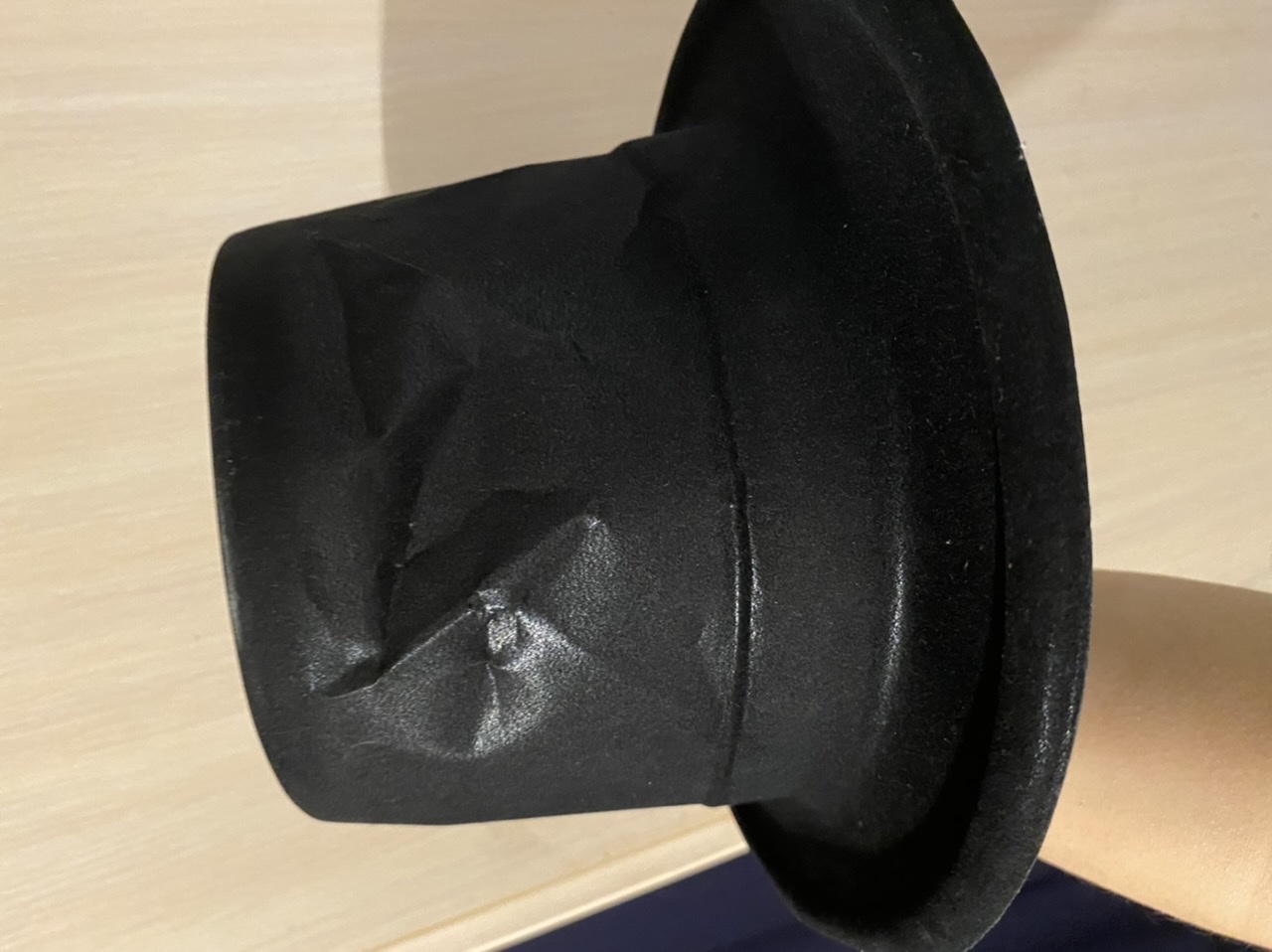 Фотография покупателя товара Карнавальная шляпа «Цилиндр», р-р 56, цвет чёрный