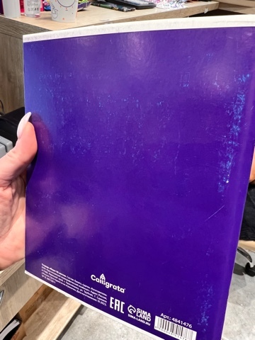 Фотография покупателя товара Тетрадь 96 листов в клетку Calligrata Notebook, обложка мелованный картон, блок офсет, МИКС - Фото 5