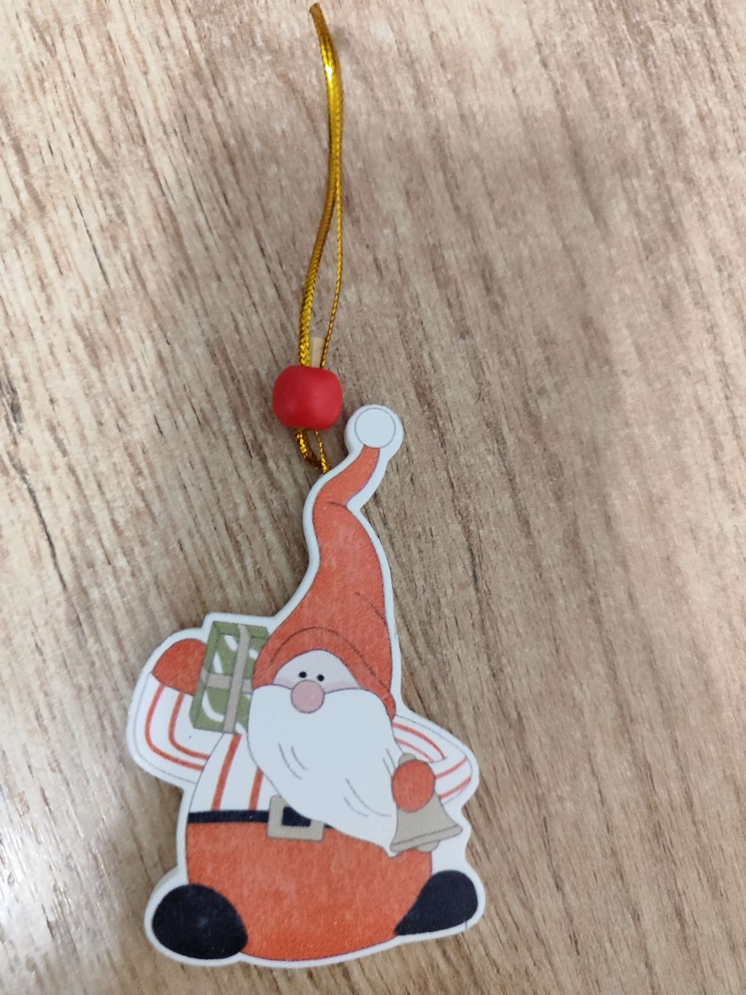 Фотография покупателя товара Елочная игрушка «Дед Мороз», золотая нить, МИКС - Фото 1