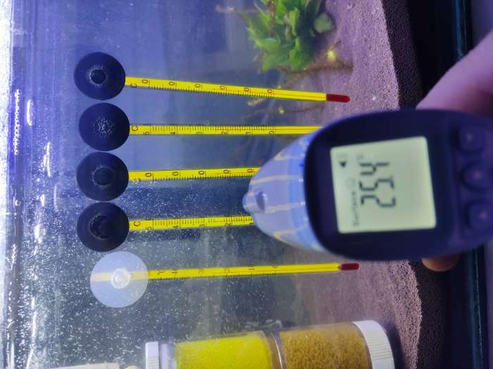 Фотография покупателя товара Термометр, градусник для воды, для аквариума, от 0 до +50°С, 15 см - Фото 9