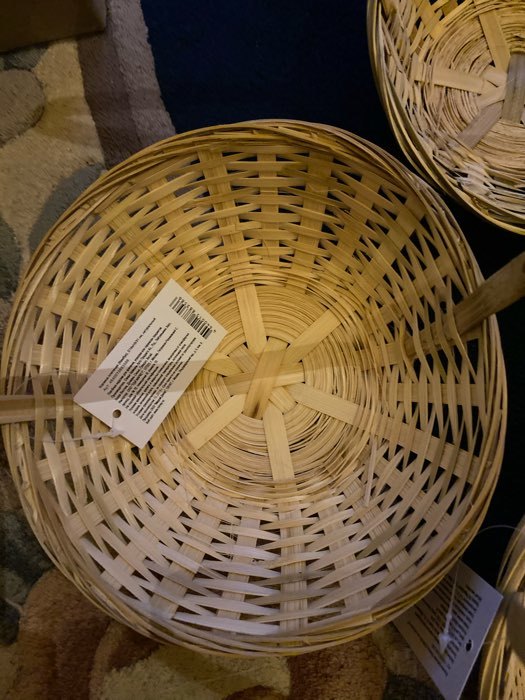 Фотография покупателя товара Корзина плетёная, бамбук, натуральный цвет, низкая