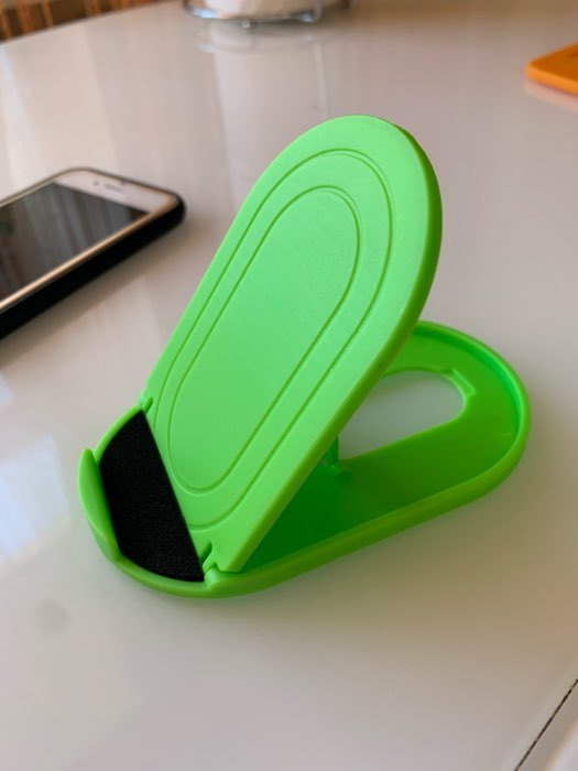 Фотография покупателя товара Подставка для телефона Luazon, складная, регулируемая высота, резиновая вставка, зелёная - Фото 14