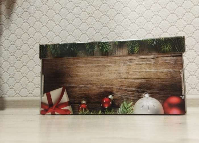 Фотография покупателя товара Складная коробка "С новым годом и Рождеством!", 31,2 х 25,6 х 16,1 см - Фото 5