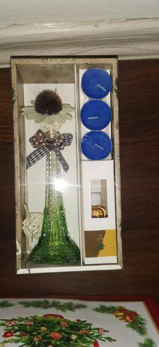 Фотография покупателя товара Набор подарочный "Париж" (диффузор и свечи) сандал, "Богатство Аромата"