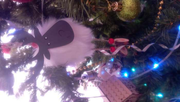 Фотография покупателя товара Подвеска новогодняя «Меховой олень», цвет серый - Фото 4
