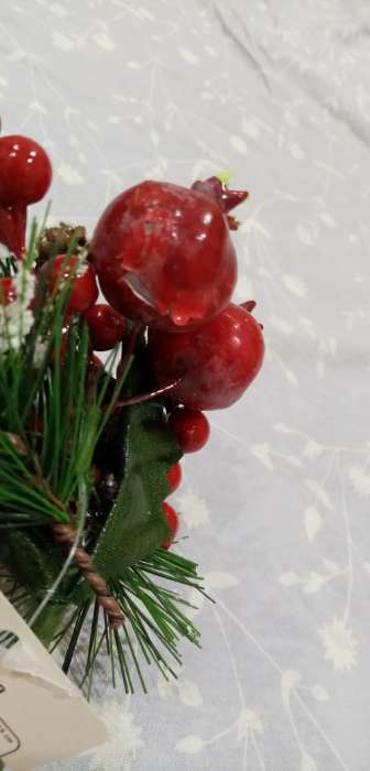 Фотография покупателя товара Декор "Зимние грезы" гранат ягодки красные, 15 см
