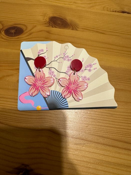 Фотография покупателя товара Серьги «Япония» сакура и овалы, цветные в серебре - Фото 1
