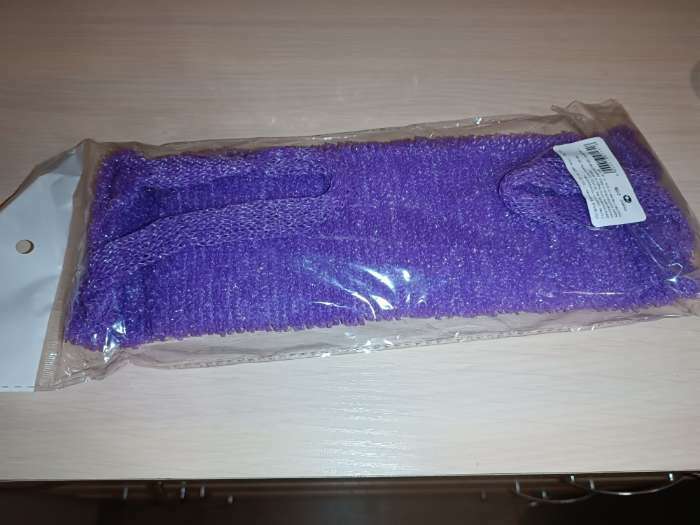 Фотография покупателя товара Мочалка для тела Доляна «Банная», 14×33 см, МИКС - Фото 3