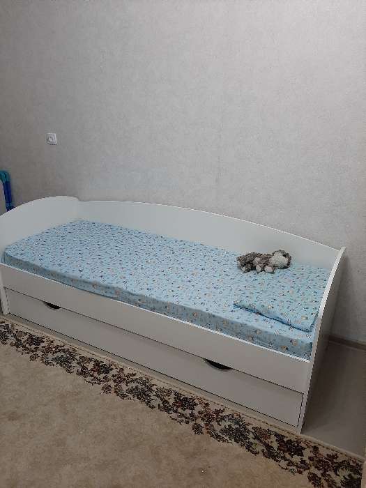 Фотография покупателя товара Кровать «Бейли», 700 × 1600 мм, с ортопедическим основанием, цвет белый - Фото 105