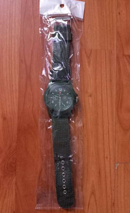 Фотография покупателя товара Часы наручные мужские, d-3.5 см, хаки - Фото 1