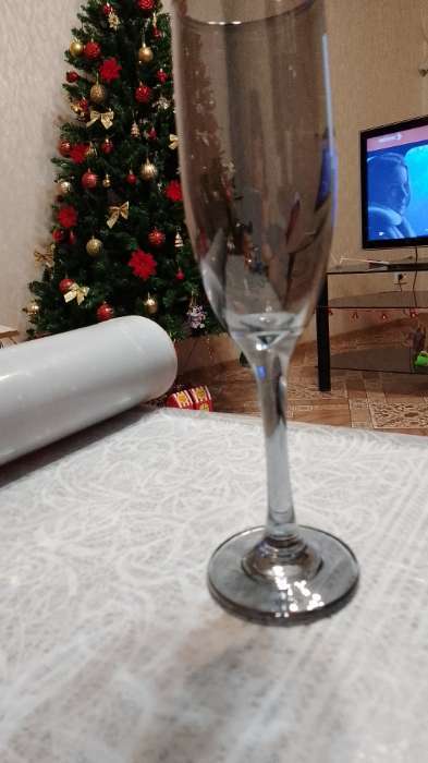 Фотография покупателя товара Бокал стеклянный для шампанского «Кьянти», 170 мл, цвет серый