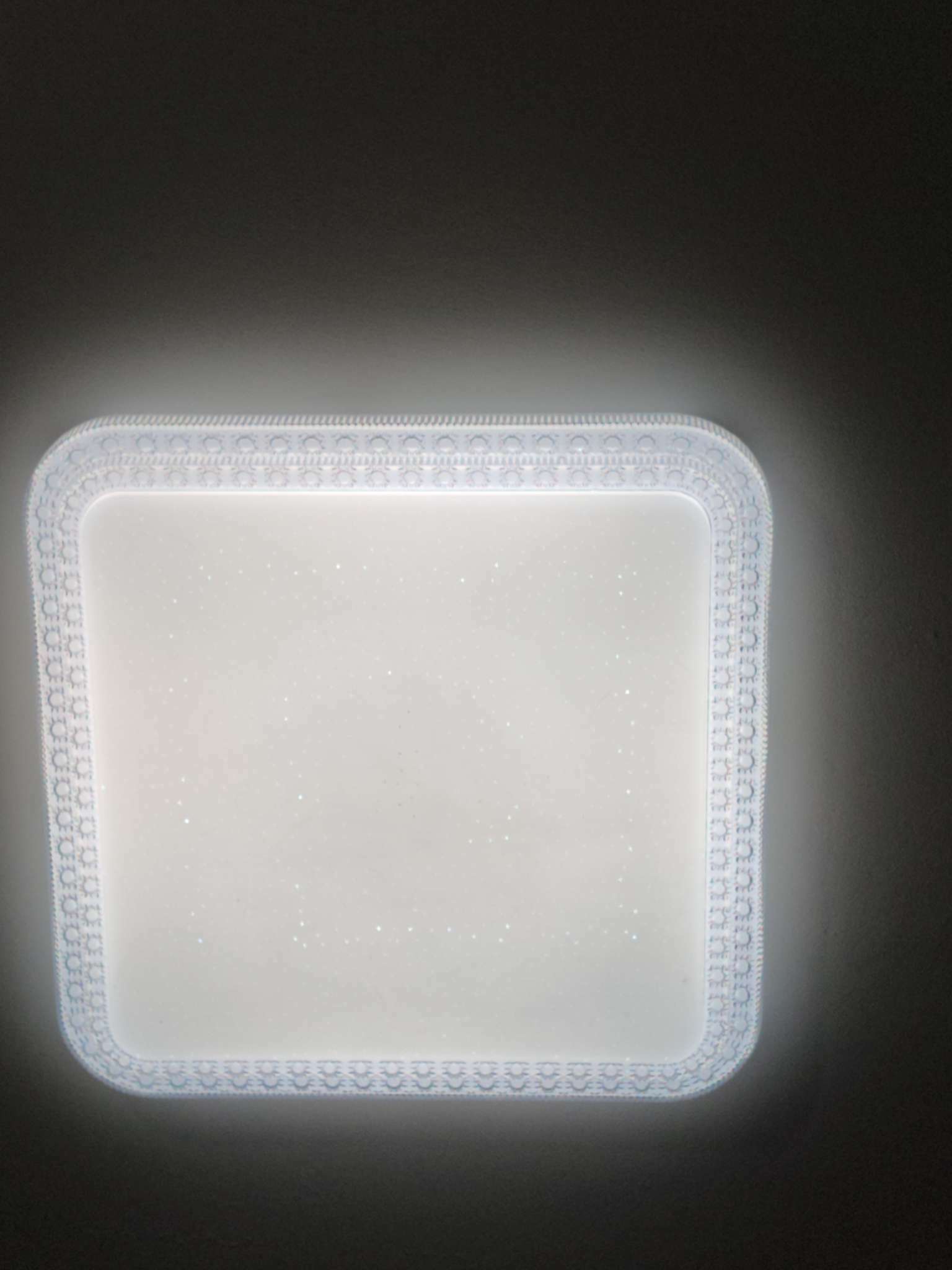 Фотография покупателя товара Светильник с ПДУ "Звездное небо" LED 80Вт 3000-6000К прозрачно-белый 50х50х8 см - Фото 2
