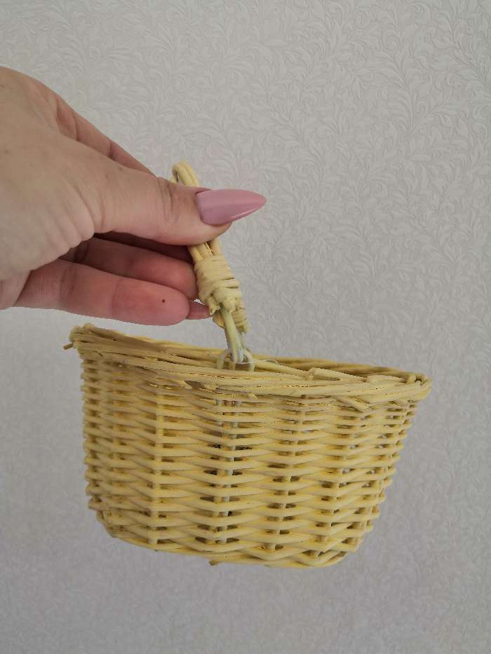 Фотография покупателя товара Корзина плетёная, сиреневая, 18×15×9 см, ива - Фото 2