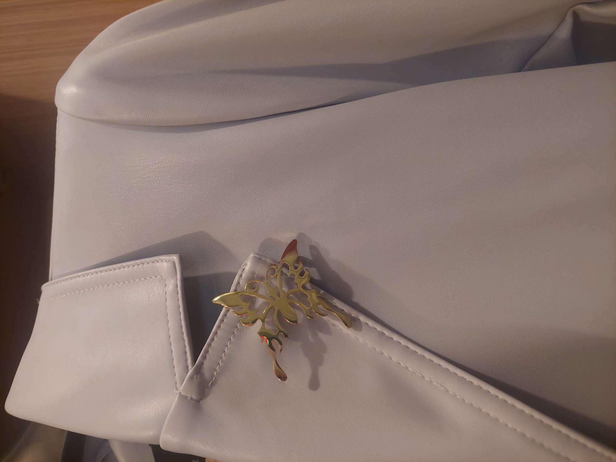 Фотография покупателя товара Брошь «Бабочка» орнамент, цвет серебро - Фото 1