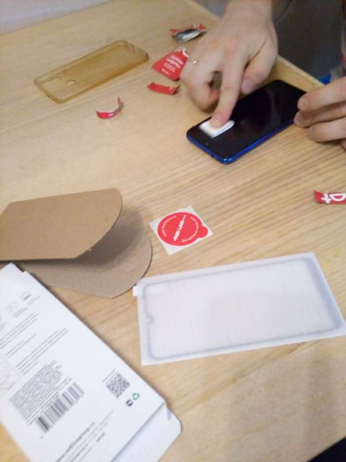 Фотография покупателя товара Защитное стекло Red Line для Xiaomi Redmi Note 7, Full Screen, полный клей, черное - Фото 1