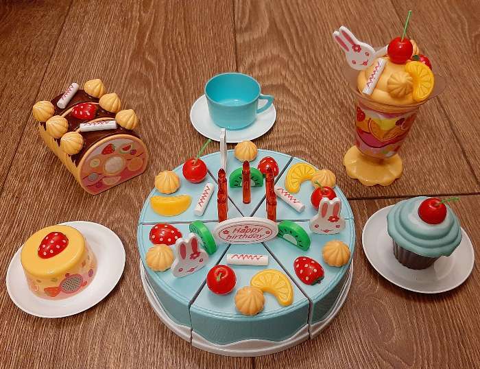 Фотография покупателя товара Торт с пирожным «С Днём Рождения!», 23 предмета - Фото 4
