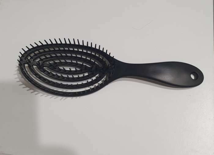 Фотография покупателя товара Расчёска массажная, для сушки волос, 7,5 × 23,5 см, цвет МИКС