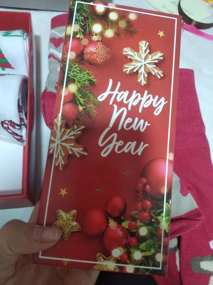 Фотография покупателя товара Набор новогодних женских носков KAFTAN "Happy holidays" р. 36-40 (23-25 см), 5 пар