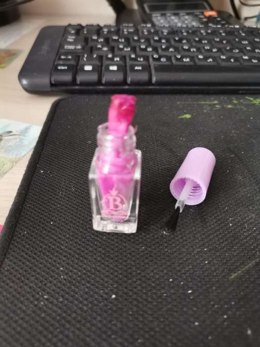 Фотография покупателя товара Детский лак для ногтей с пилочкой, лиловый - Фото 2
