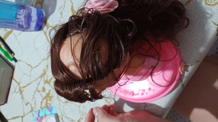 Фотография покупателя товара Кукла-манекен для создания причёсок «Стелла» с аксессуарами - Фото 3