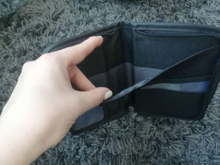 Фотография покупателя товара Кошелёк туристический, органайзер, отдел с карманами на молнии, цвет серый - Фото 1