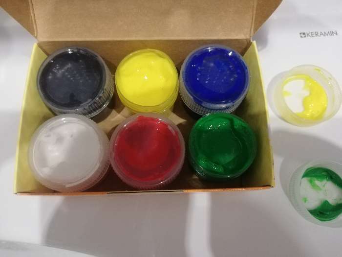 Фотография покупателя товара Краски пальчиковые набор 6 цветов x 20 мл Calligrata, для детей от 1 года - Фото 9