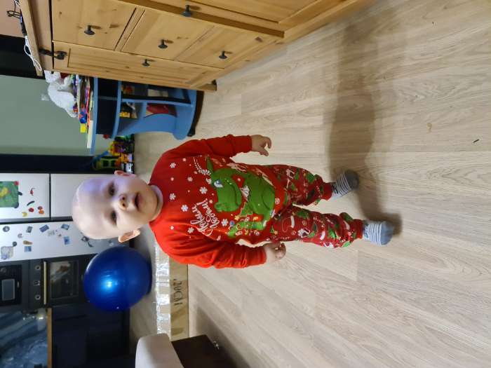 Фотография покупателя товара Пижама для мальчика, цвет красный, рост 86 см - Фото 1
