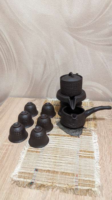 Фотография покупателя товара Набор для чайной церемонии 8 в 1, на 6 персон, пиала 60 мл, чайник 200 мл - Фото 2