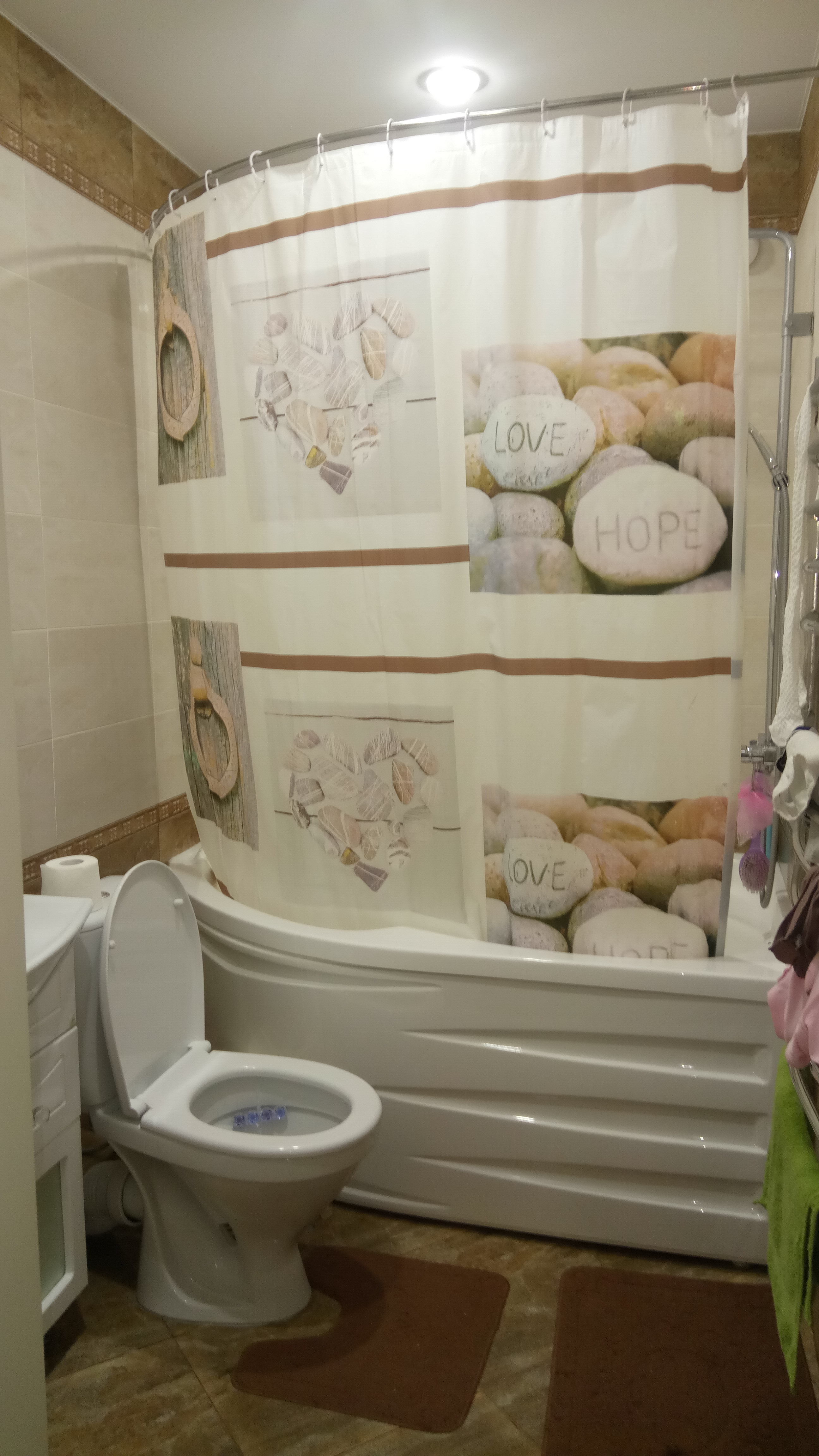 Фотография покупателя товара Штора для ванны Доляна «Гармония», 180×180 см, EVA - Фото 9