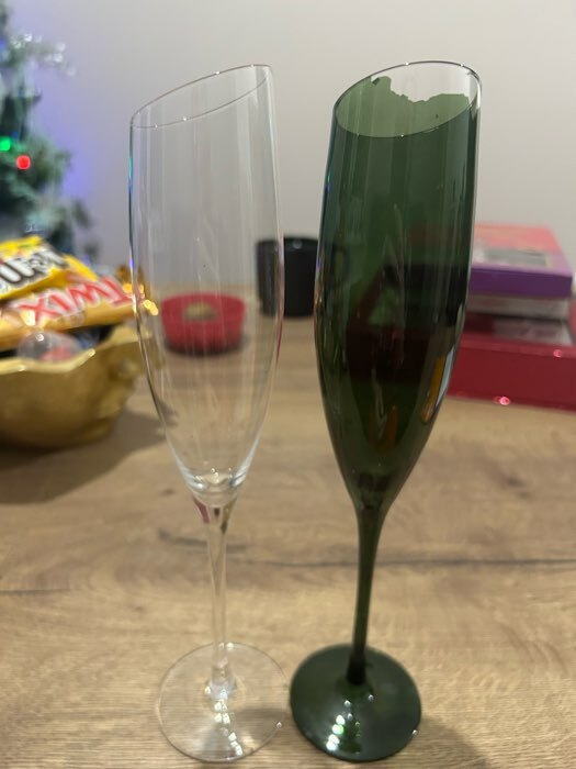 Фотография покупателя товара Бокал из стекла для шампанского Magistro «Иллюзия», 160 мл, 5,5×27,5 см, цвет зелёный - Фото 1
