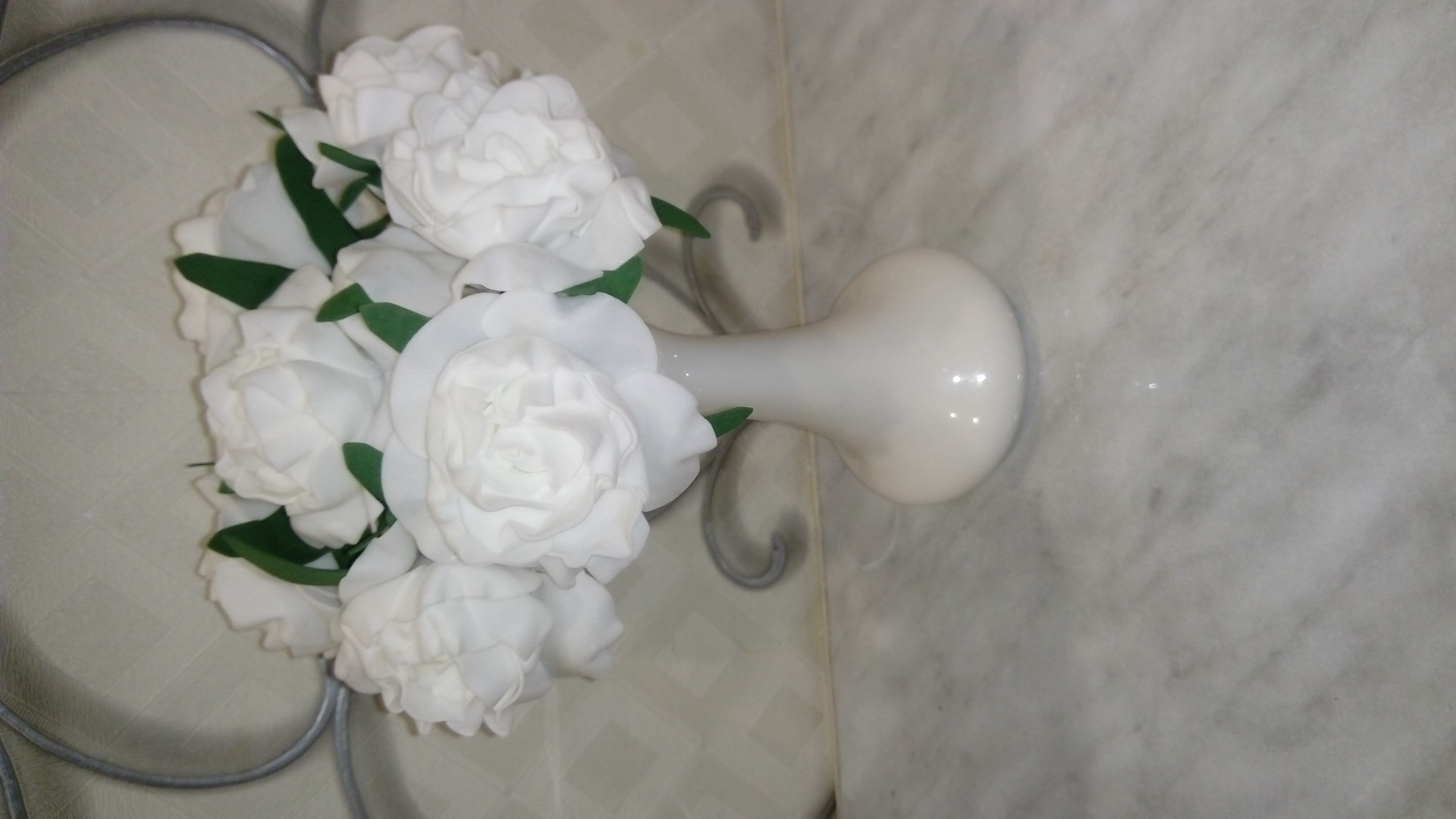 Фотография покупателя товара Букет "Объёмный цветок" 7 цветков, белый - Фото 11