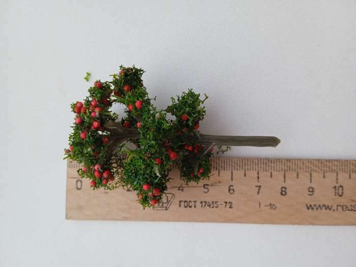 Фотография покупателя товара Искусственное растение для творчества пластик "Яблоня" 7 см