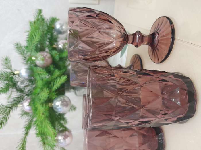 Фотография покупателя товара Набор стаканов стеклянных Magistro «Круиз», 350 мл, 8×12,5 см, 6 шт, цвет зелёный - Фото 1